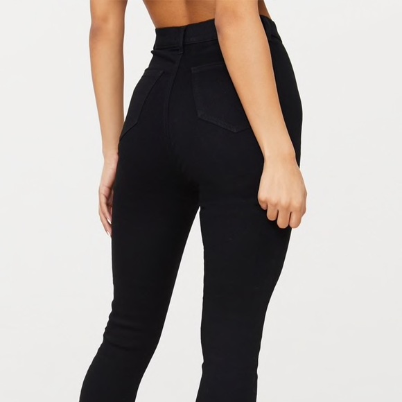 Super High Waisted Black Disco Skinny Jean - Picture 2 of 4